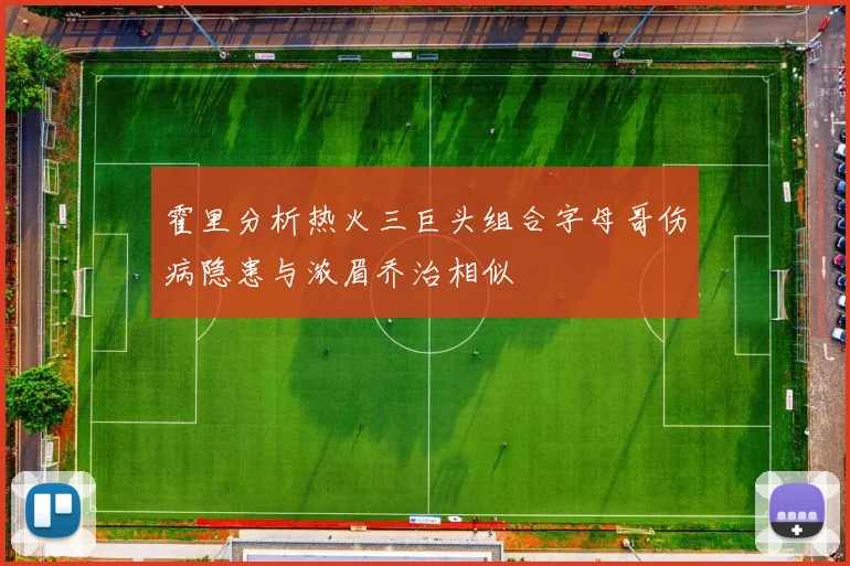 霍里分析热火三巨头组合字母哥伤病隐患与浓眉乔治相似